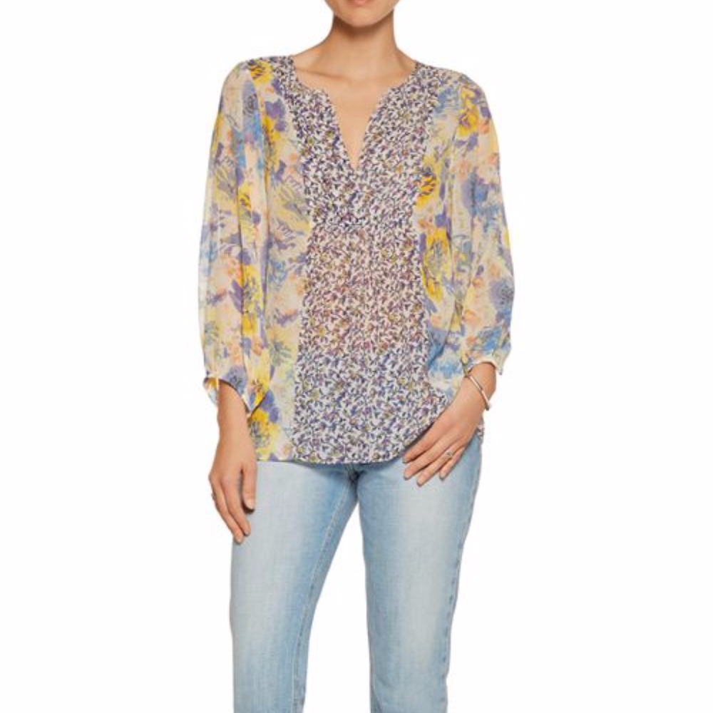 Joie silk floral print top